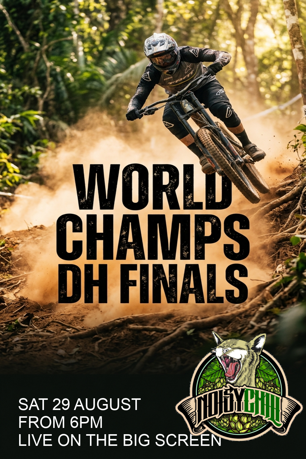 UCI MTB World Champs: Downhill Finals Live at Noisy Chili