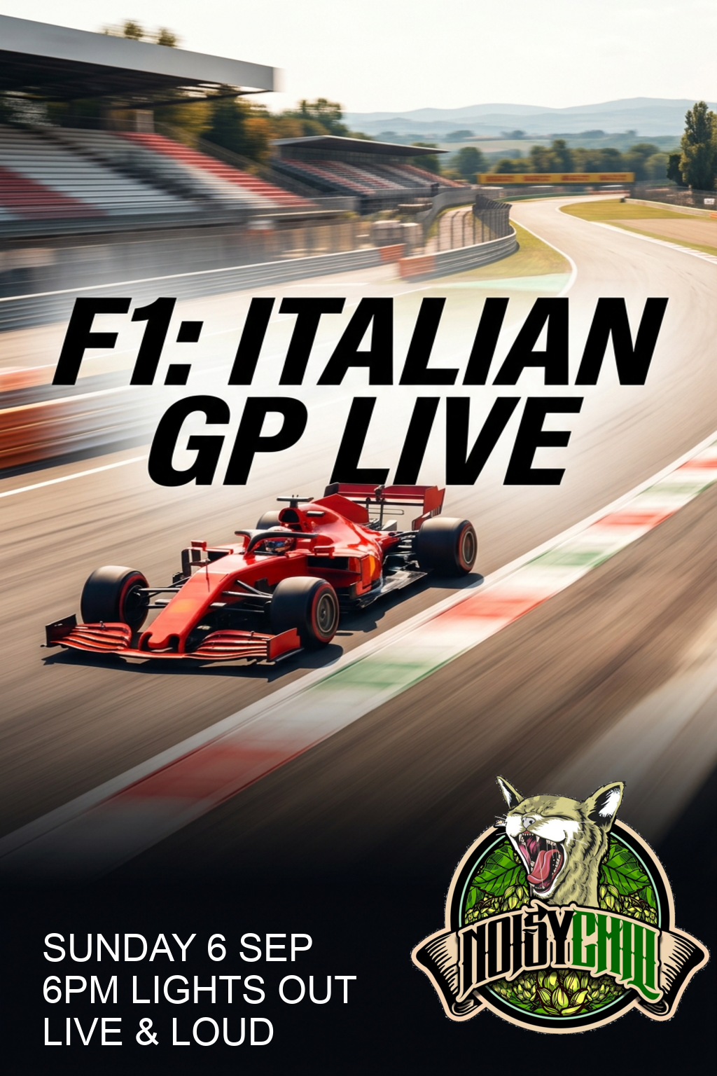 Live F1 Screening: Italian Grand Prix from Monza