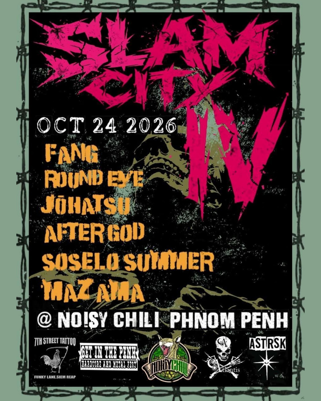 SLAM CITY IV: the line-up